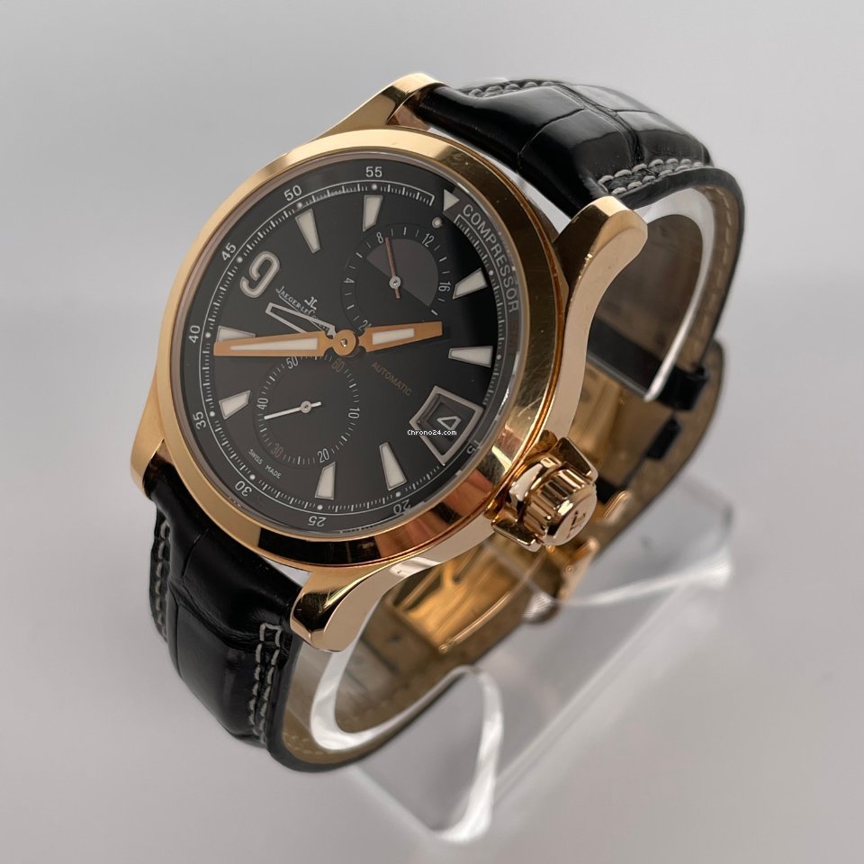IMG_9081 Jaeger-LeCoultre Master Compressor GMT Mens watch Unisex Automatic Rose gold Q1732441 Replica 8