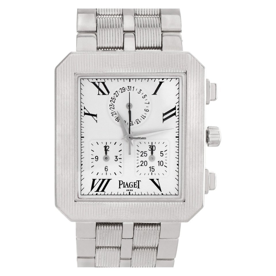 IMG_9081 Piaget Mens watch Unisex Quartz White gold 14254 M601D Replica 8
