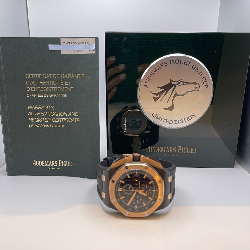 Audemars Piguet Royal Oak Offshore Chronograph Mens watch Unisex Automatic Carbon 26406FR.OO.A002CA.01 Replica 8