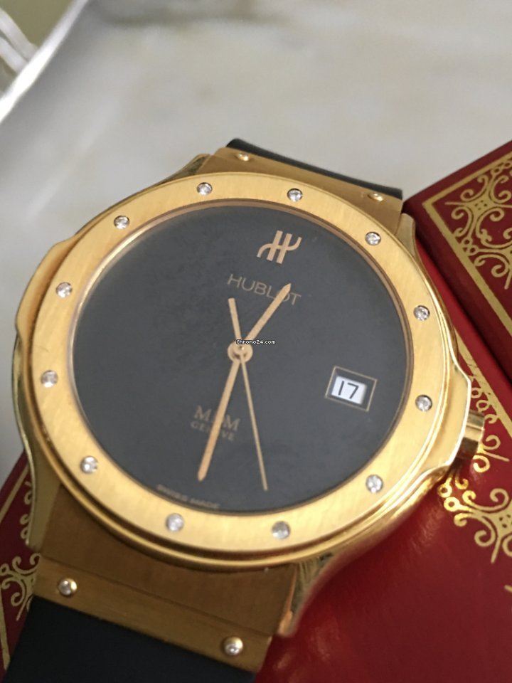 IMG_9081 Hublot Classic Mens watch Unisex Quartz Yellow gold 1521.3 Replica 8