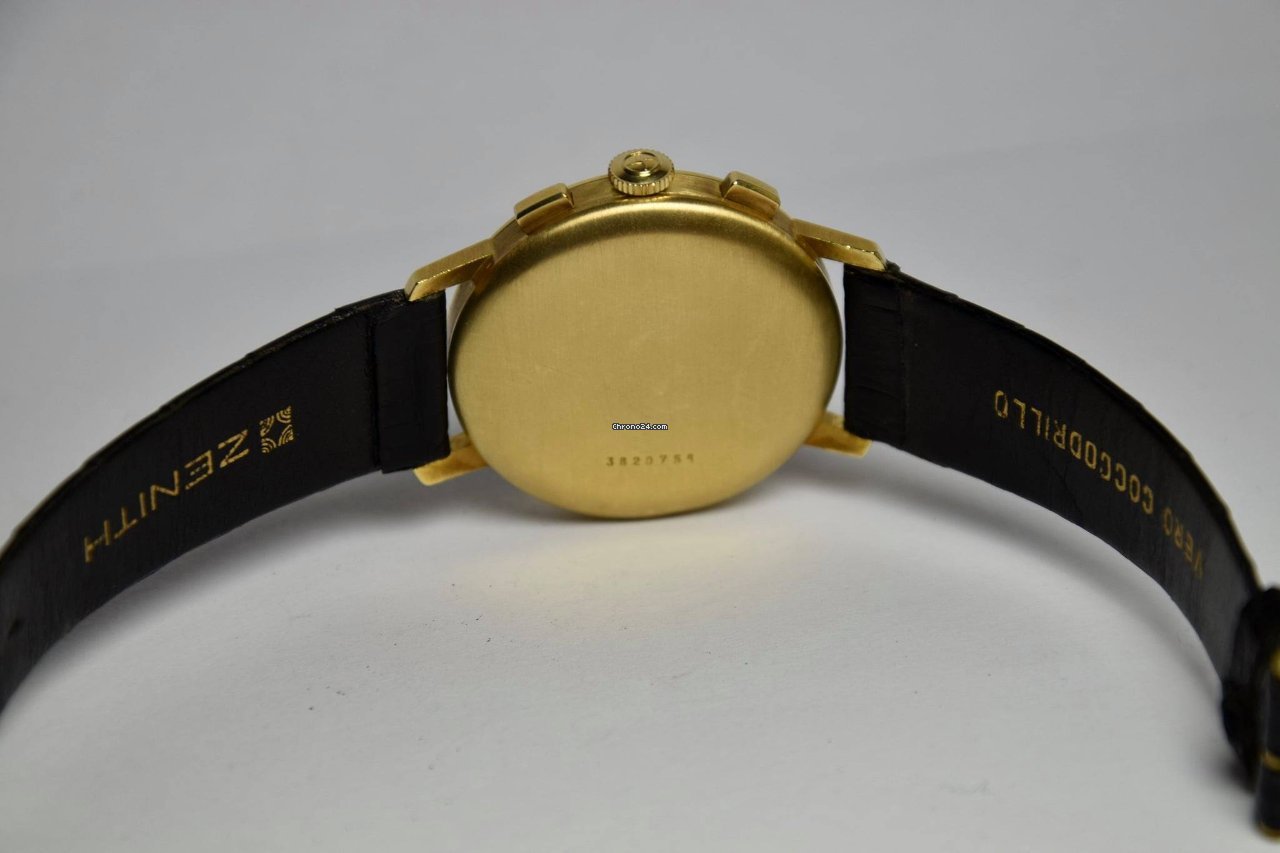 IMG_9081 Zenith Stellina Mens watch Unisex Manual winding Yellow gold 146DP Replica 8