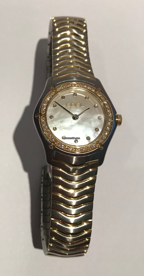 IMG_9081 Ebel Classic Womens watch Quartz Gold Steel 1215271 Replica 8