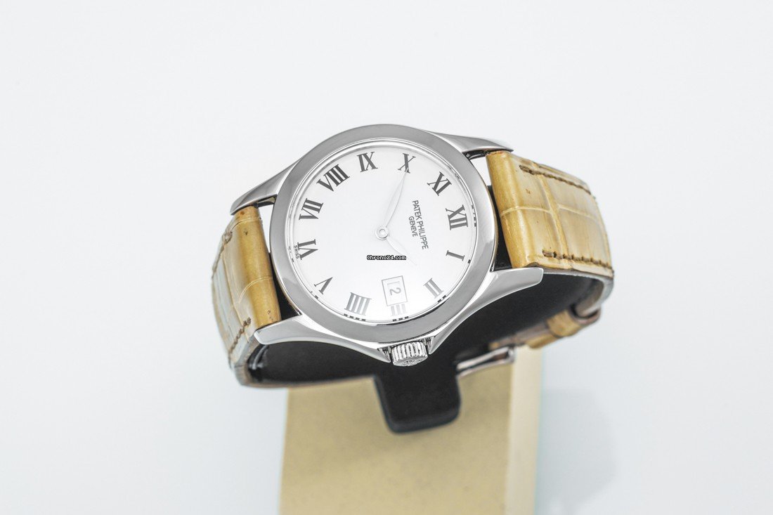 Patek Philippe Calatrava Womens watch Quartz White gold 4906 G 001 Replica 8