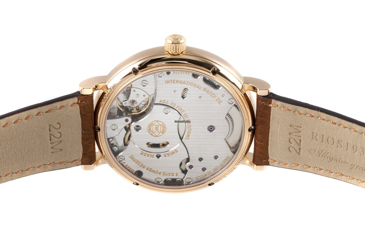 IMG_9081 IWC Portofino Hand-Wound Mens watch Unisex Manual winding Red gold 5101 Replica 8