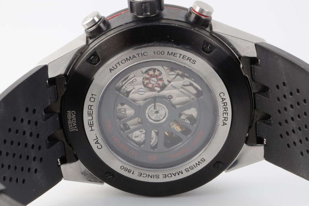 IMG_9081 TAG Heuer Carrera Calibre HEUER 01 Mens watch Unisex Automatic Steel CBG2A10.FT168 Replica 8