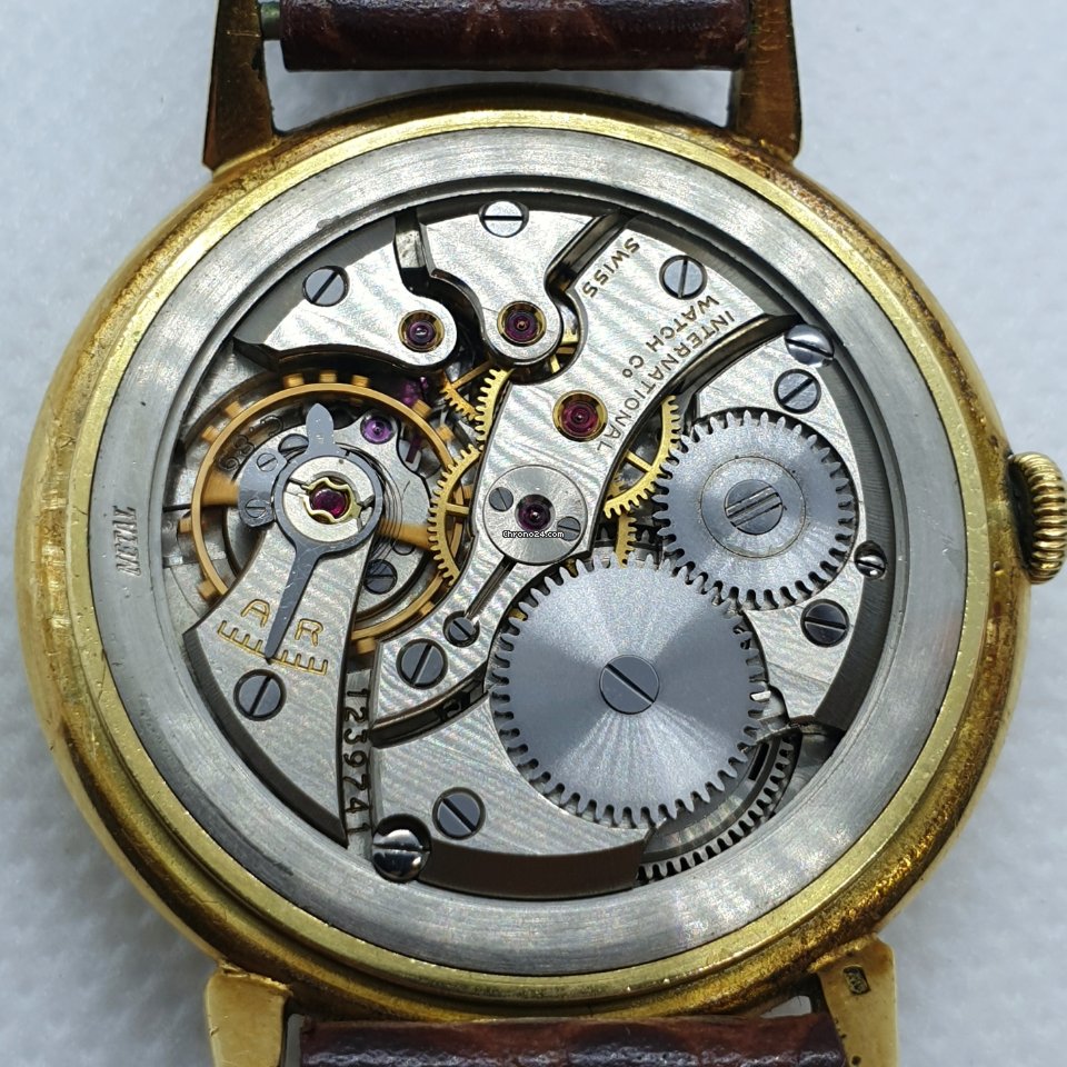 IWC Mens watch Unisex Manual winding Yellow gold 1264781 Replica 8