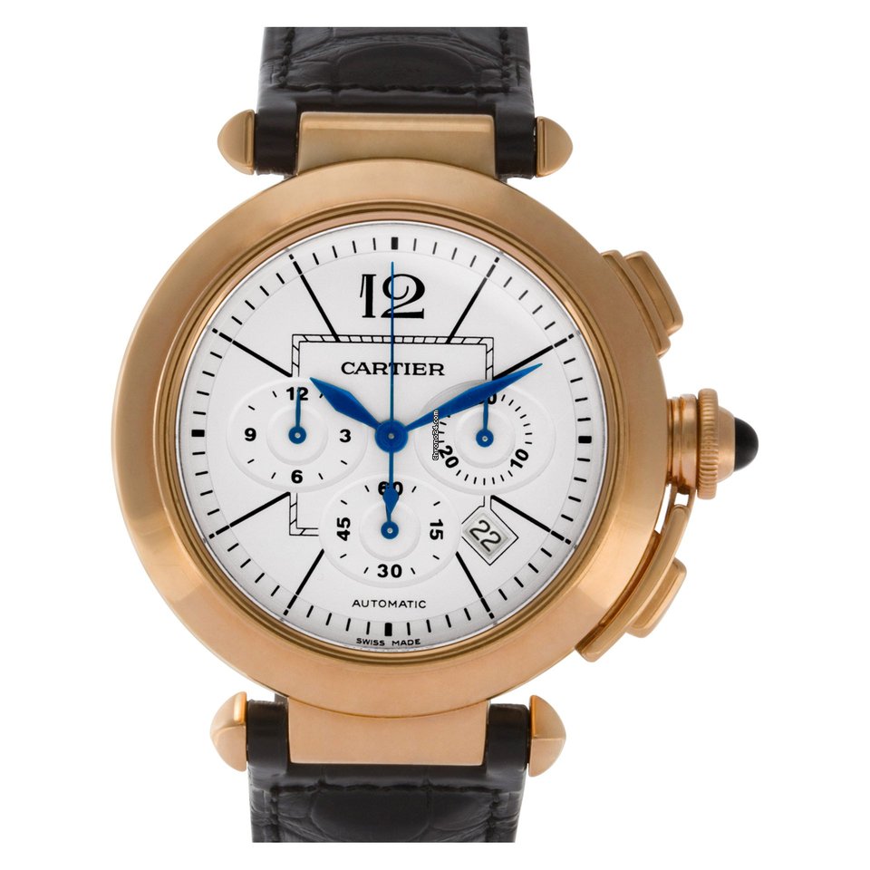 IMG_9081 Cartier Pasha Mens watch Unisex Automatic Rose gold W3019951 Replica 8