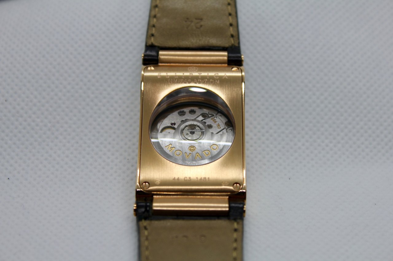 IMG_9081 Movado Elliptica Mens watch Unisex Automatic Rose gold 44-C3-1841 Replica 8