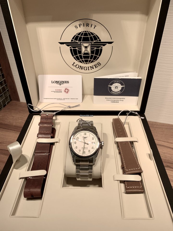 Longines Spirit Mens watch Unisex Automatic Steel L3.811.4.73.9 Replica 8
