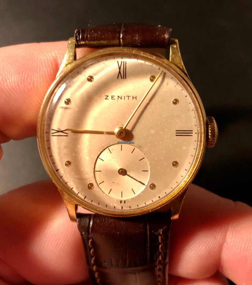 IMG_9081 Zenith Mens watch Unisex Manual winding Yellow gold 398077 124 12 4 Replica 8
