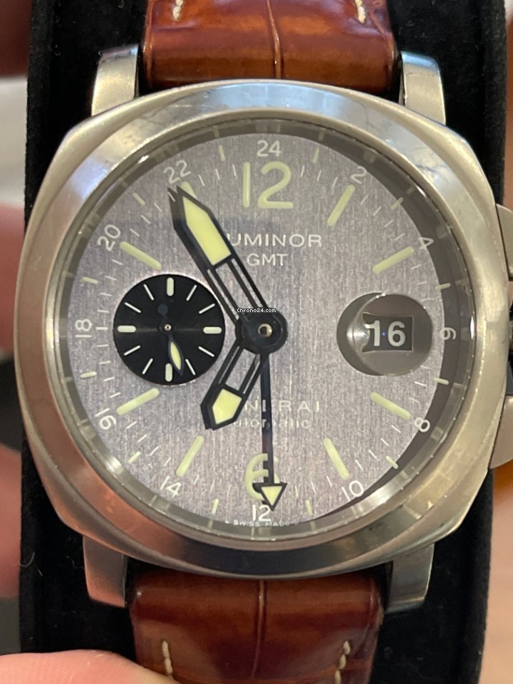 IMG_9081 Panerai Luminor GMT Automatic Mens watch Unisex Automatic Titanium PAM 00089 Replica 8