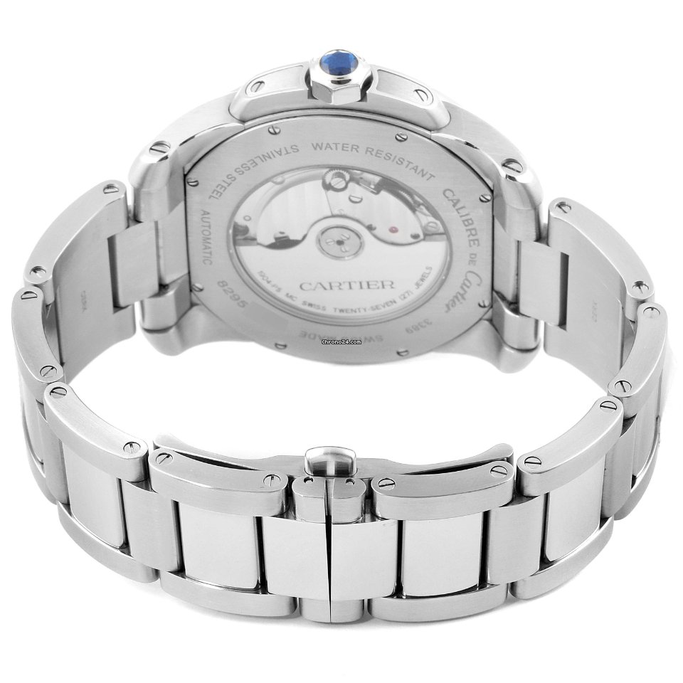 IMG_9081 Cartier Calibre de Cartier Mens watch Unisex Automatic Steel W7100015 Replica 8