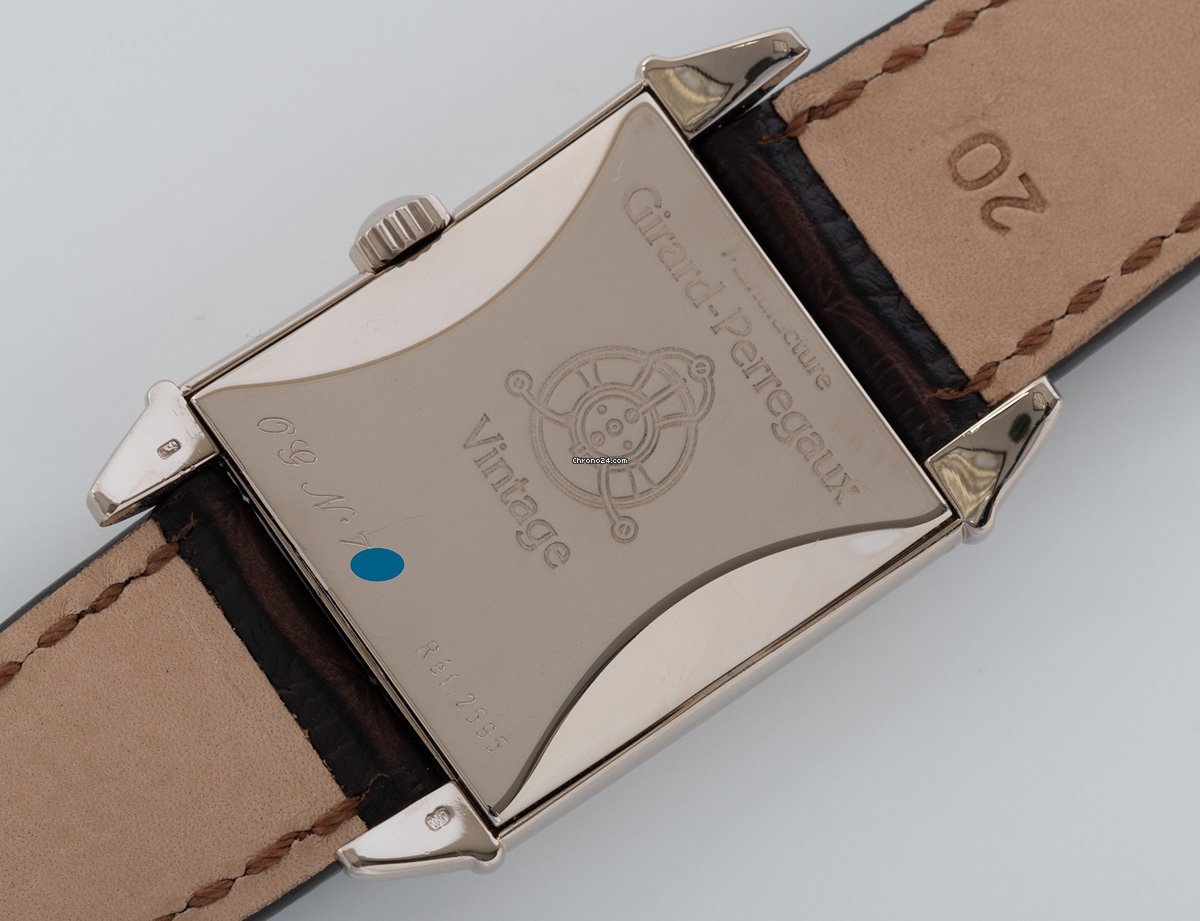 IMG_9081 Girard Perregaux Vintage 1945 Mens watch Unisex Manual winding White gold 2595 Replica 8