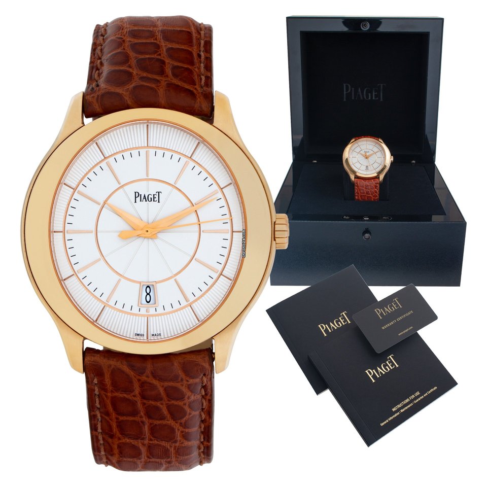 IMG_9081 Piaget Gouverneur Mens watch Unisex Automatic Rose gold GOA37110 Replica 8