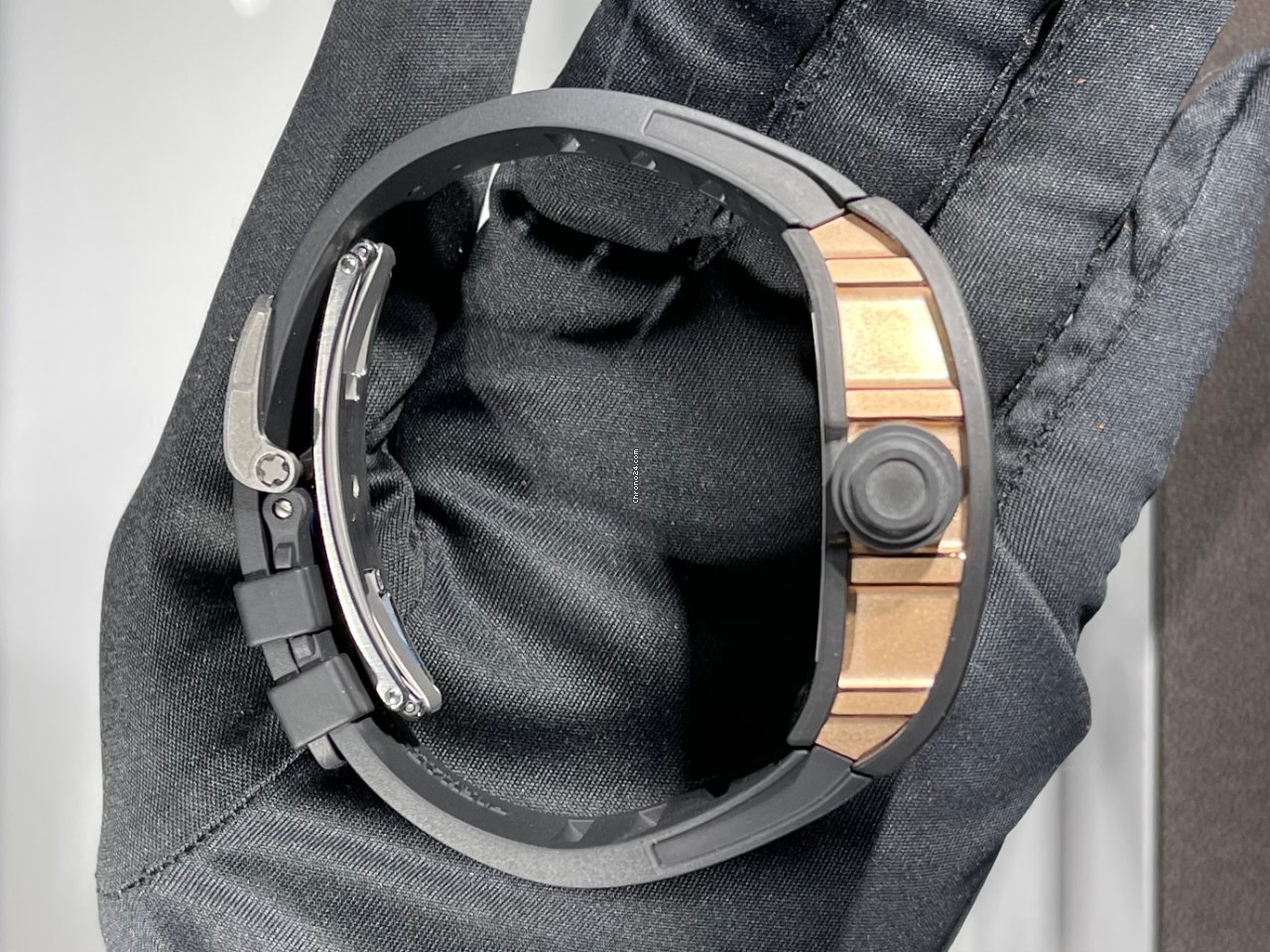 Richard Mille RM 055 Mens watch Unisex Manual winding Rose gold RM 055 Bubba Watson Replica 8