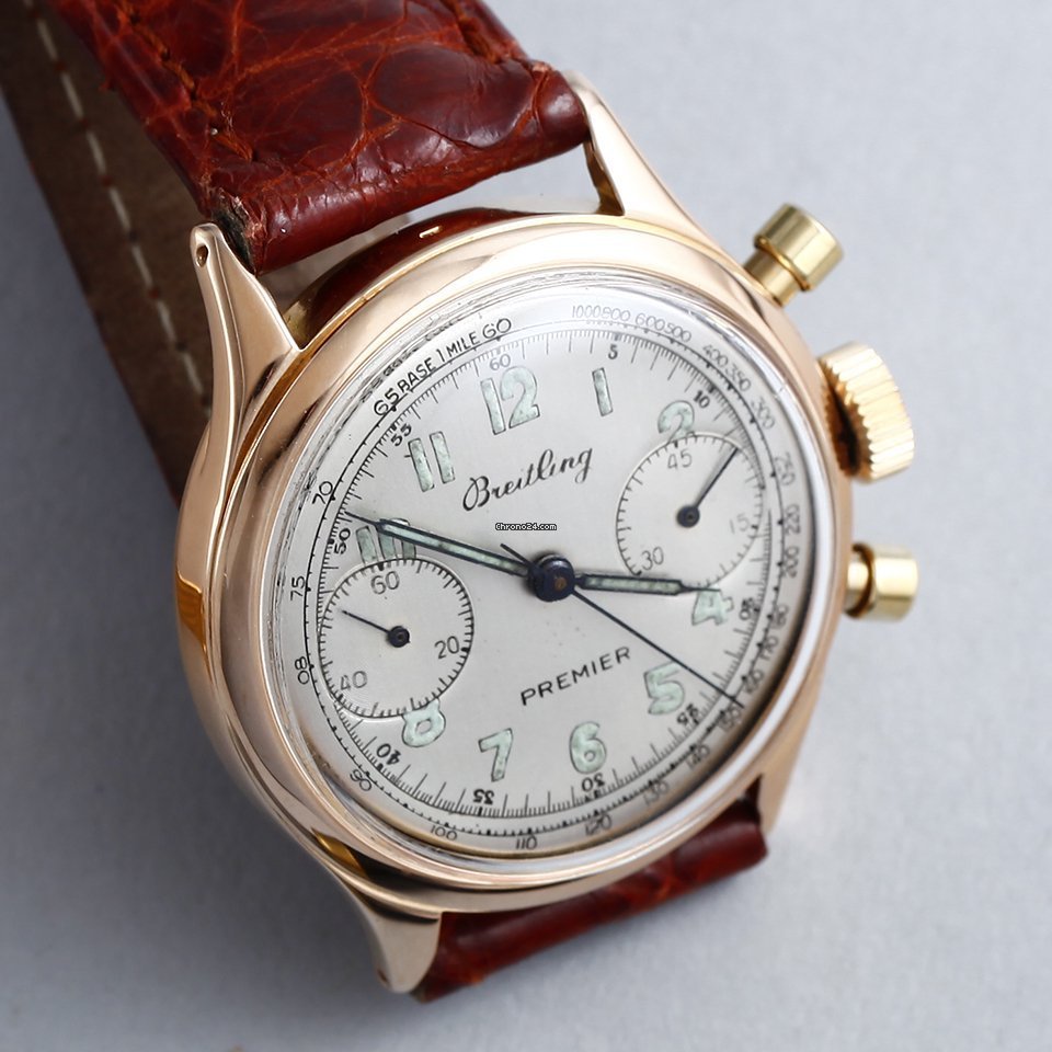 IMG_9081 Breitling Mens watch Unisex Manual winding Rose gold Ref.790 Replica 8