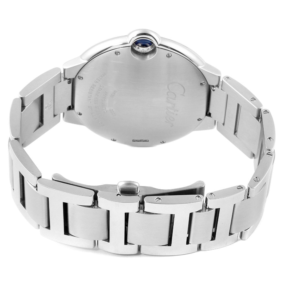 IMG_9081 Cartier Ballon Bleu 42mm Mens watch Unisex Automatic Steel W69012Z4 Replica 8