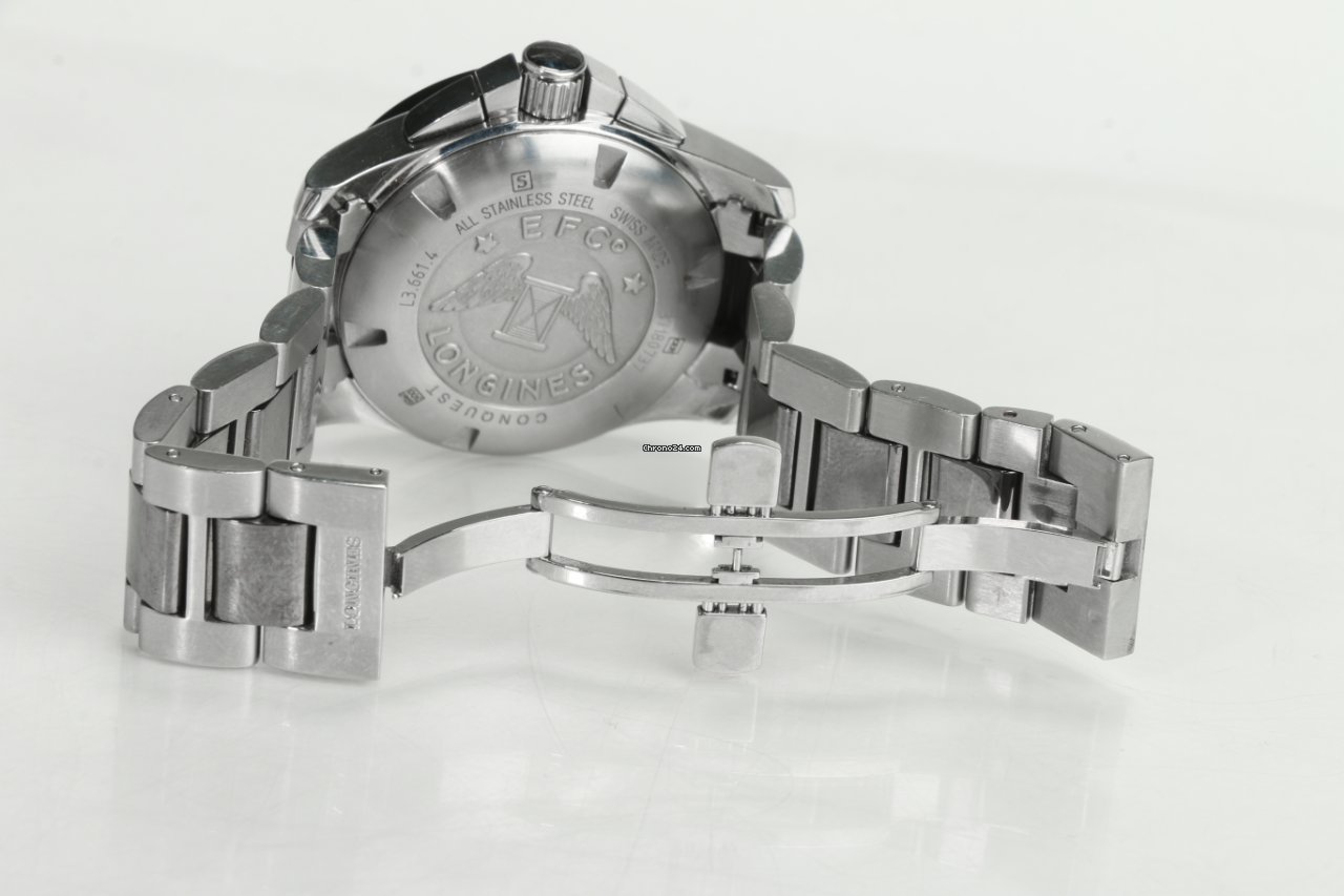 IMG_9081 Longines Conquest Mens watch Unisex Automatic Steel L3.661.4 Replica 8
