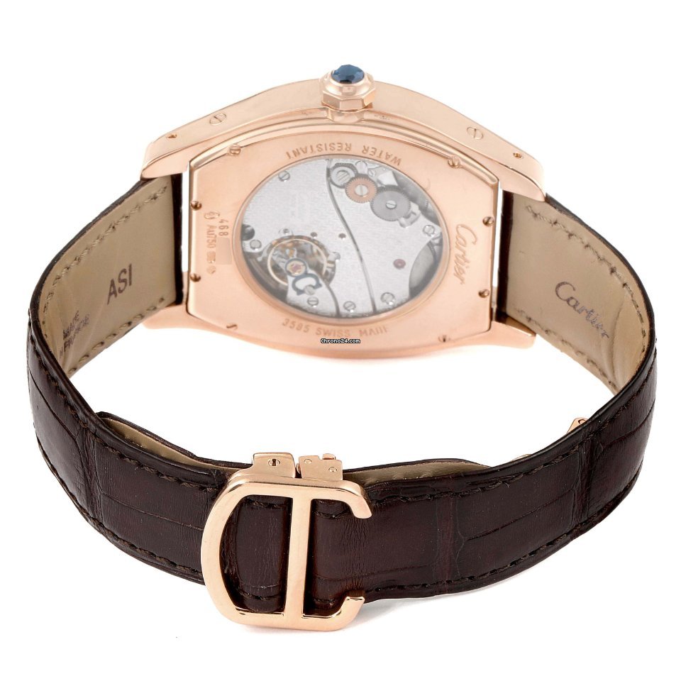 IMG_9081 Cartier Tortue Mens watch Unisex Manual winding Rose gold W1556234 Replica 8