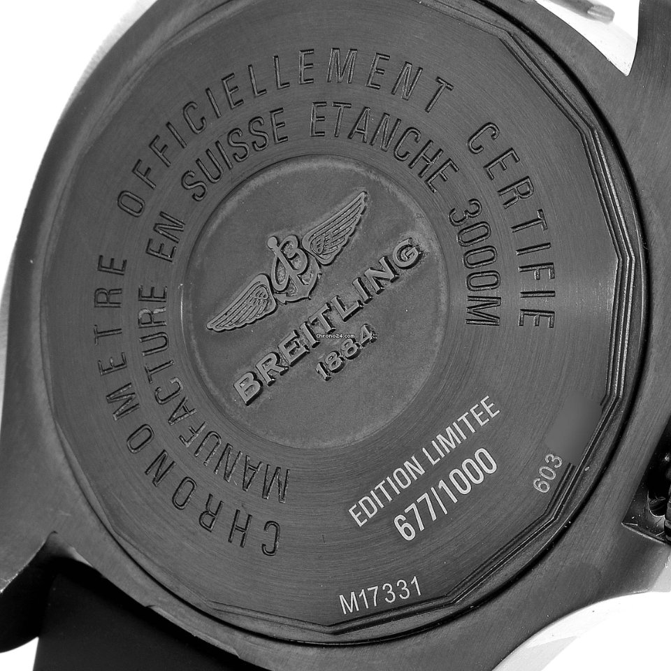 Breitling Avenger II Seawolf Mens watch Unisex Automatic Steel M17331 Replica 8