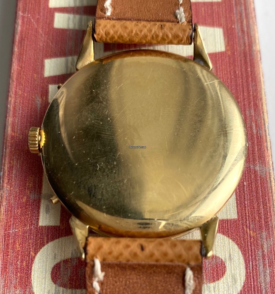 IMG_9081 Movado Mens watch Unisex Manual winding Yellow gold Movado Triple Calendar Replica 8
