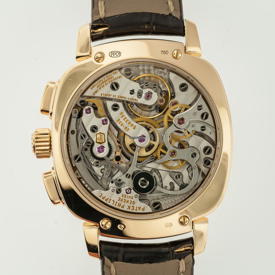 IMG_9081 Patek Philippe Chronograph Womens watch Manual winding Rose gold 7071R-010 Replica 8