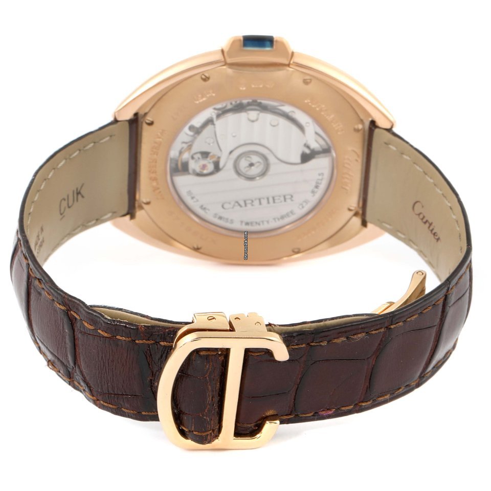 IMG_9081 Cartier Cle de Cartier Mens watch Unisex Automatic Rose gold WGCL0004 Replica 8