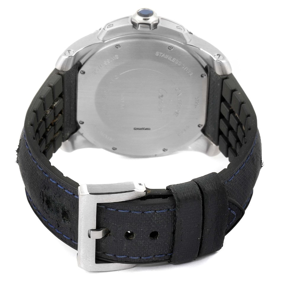 IMG_9081 Cartier Calibre de Cartier Diver Mens watch Unisex Automatic Steel WSCA0011 Replica 8