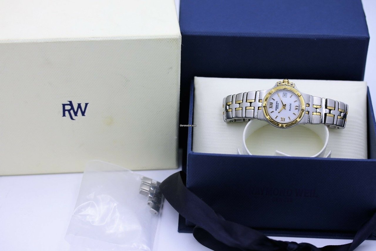 IMG_9081 Raymond Weil Parsifal Womens watch Quartz Gold Steel 9470 Replica 8
