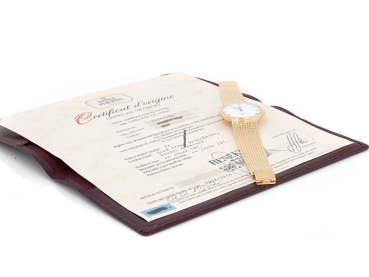 IMG_9081 Patek Philippe Calatrava Mens watch Unisex Manual winding Yellow gold 3919 005 Replica 8