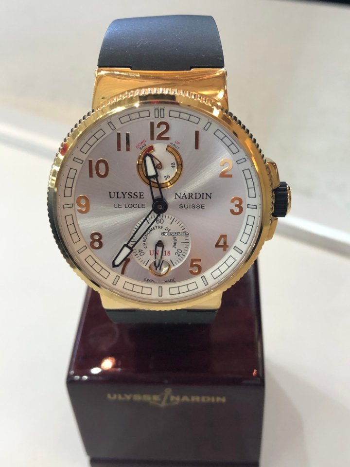 IMG_9081 Ulysse Nardin Marine Chronometer 43mm Mens watch Unisex Automatic Rose gold 263-67-3 42 Replica 8