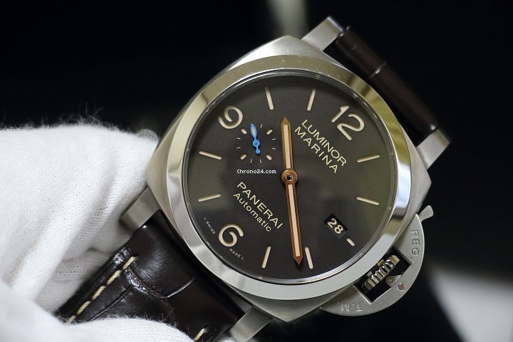 IMG_9081 Panerai Luminor Marina 1950 3 Days Automatic Automatic Titanium PAM01351 Replica 8