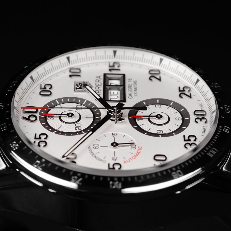 IMG_9081 TAG Heuer Carrera Calibre 16 Mens watch Unisex Automatic Steel CV2A11 Replica 8