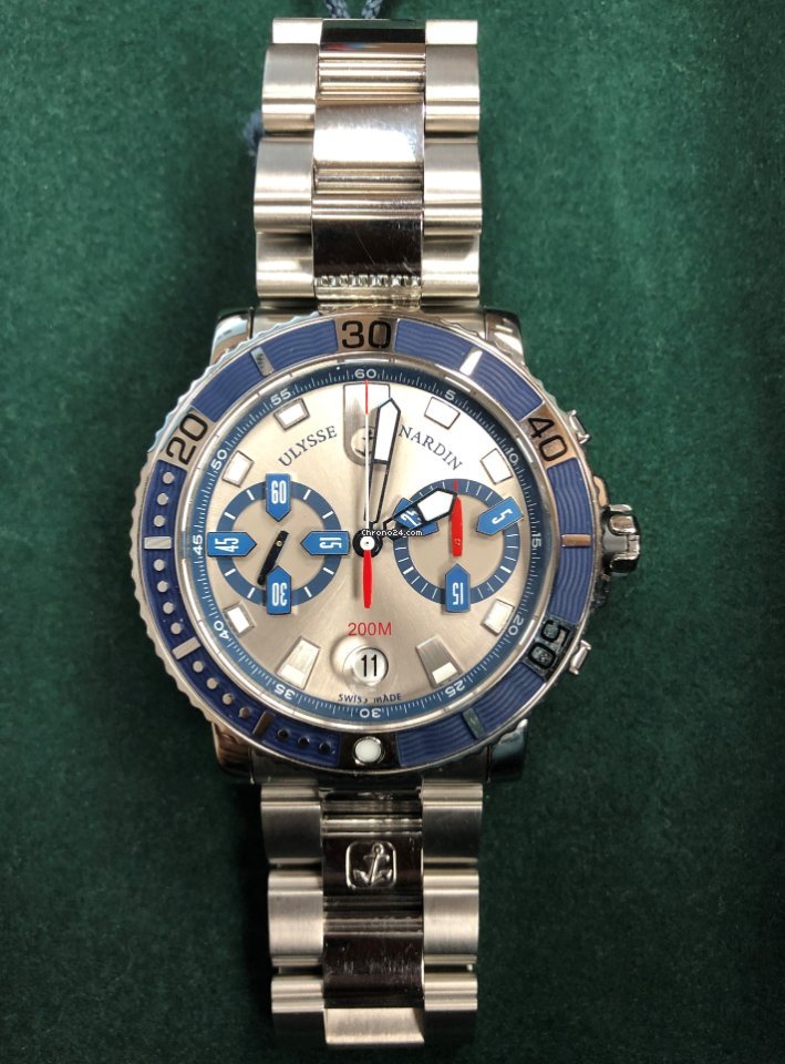 IMG_9081 Ulysse Nardin Maxi Marine Diver Mens watch Unisex Automatic Steel 8003-102-7 91 Replica 8