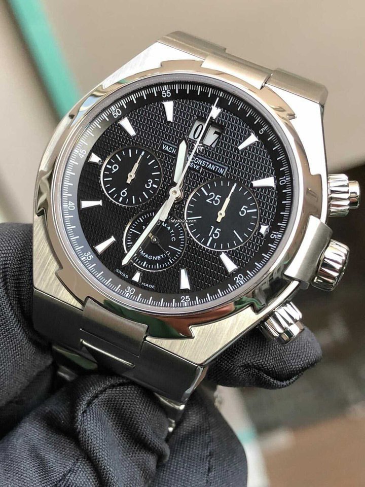IMG_9081 Vacheron Constantin Overseas Chronograph Mens watch Unisex Automatic Steel 49150 B01A Replica 8