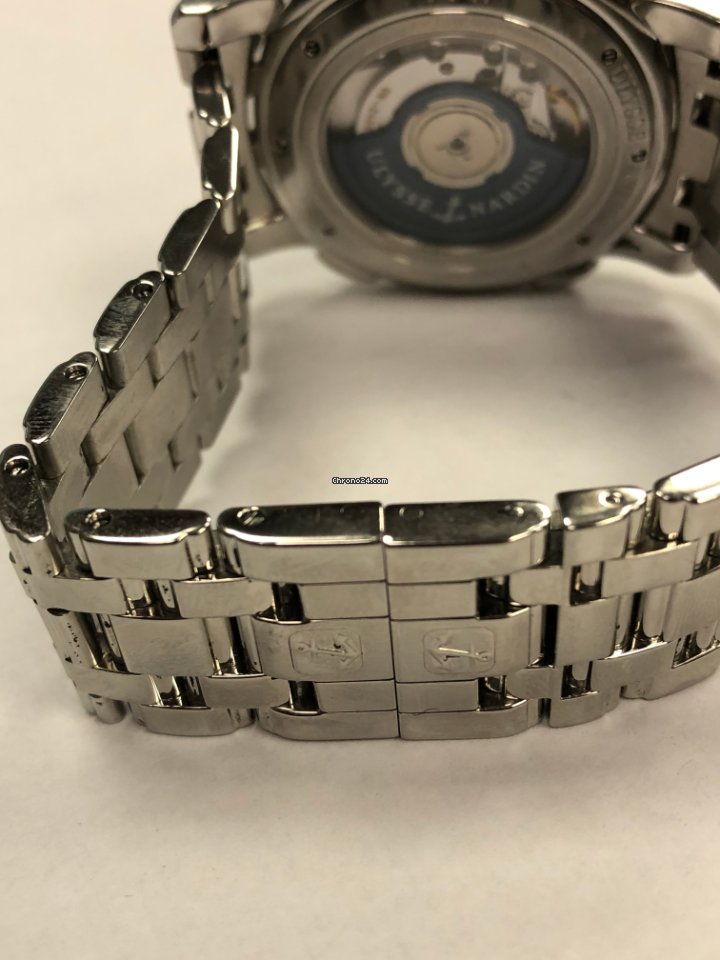 IMG_9081 Ulysse Nardin Dual Time Mens watch Unisex Automatic Steel 243-55-7 92 Replica 8