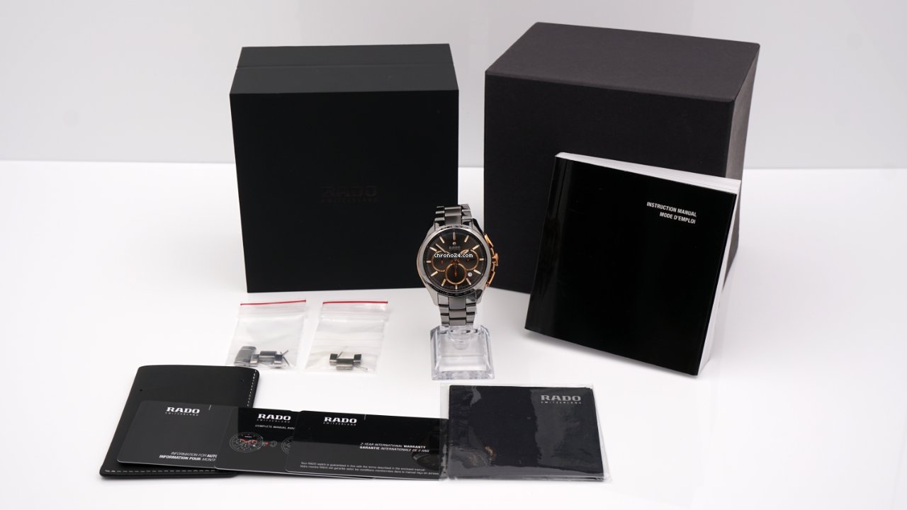 IMG_9081 Rado HyperChrome Chronograph Mens watch Unisex Automatic Ceramic R32118102 Replica 8