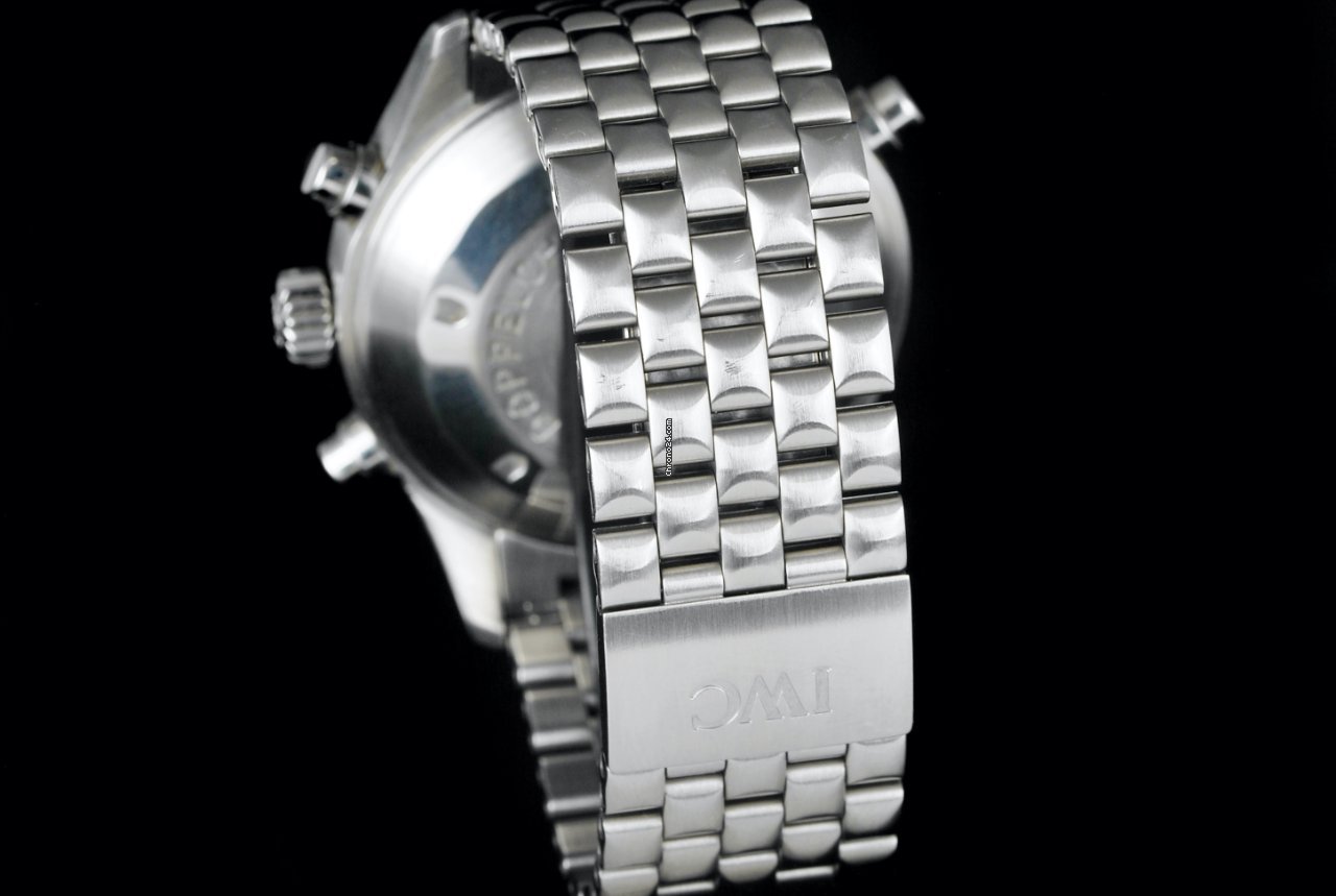 IWC Pilot Double Chronograph Mens watch Unisex Automatic Steel IW371319 Replica 8