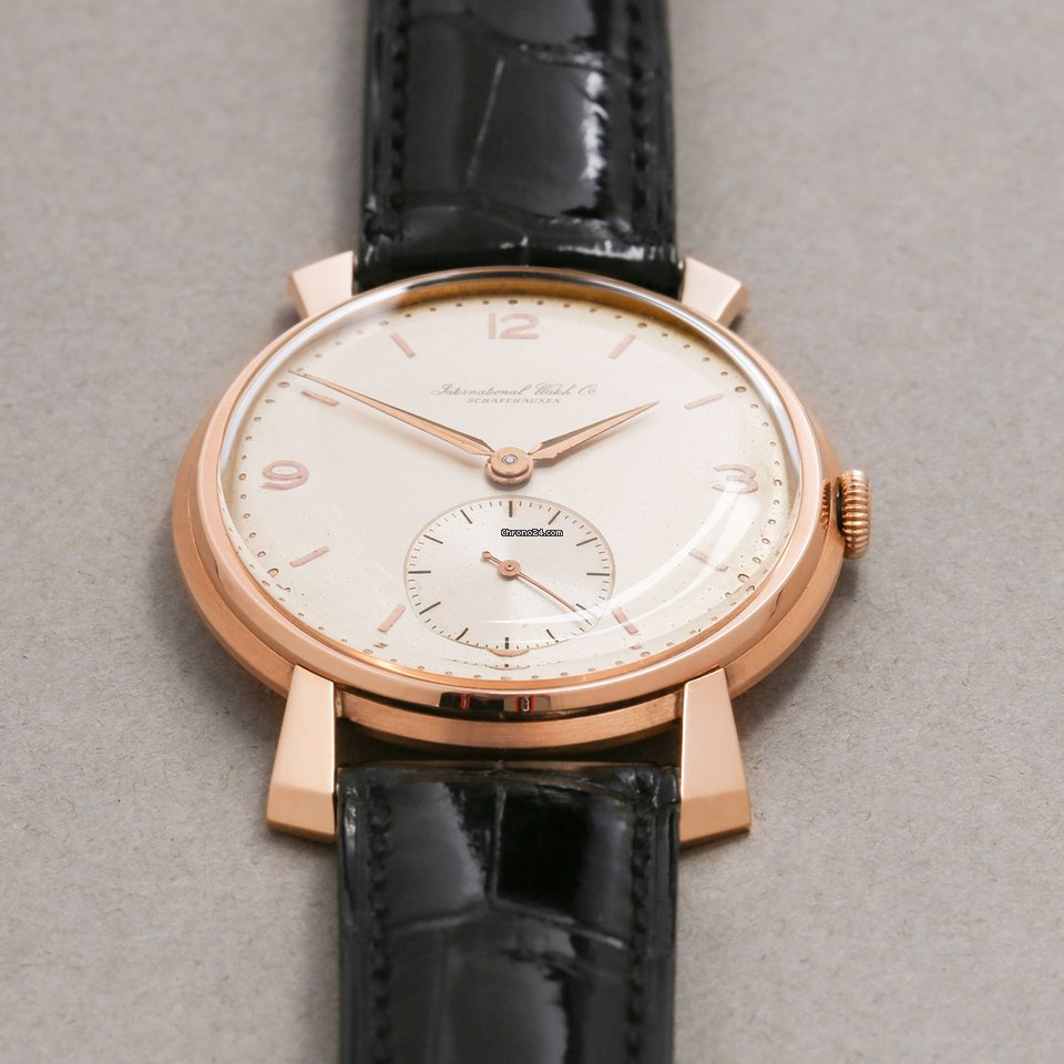 IWC Mens watch Unisex Manual winding Rose gold C.88 Replica 8