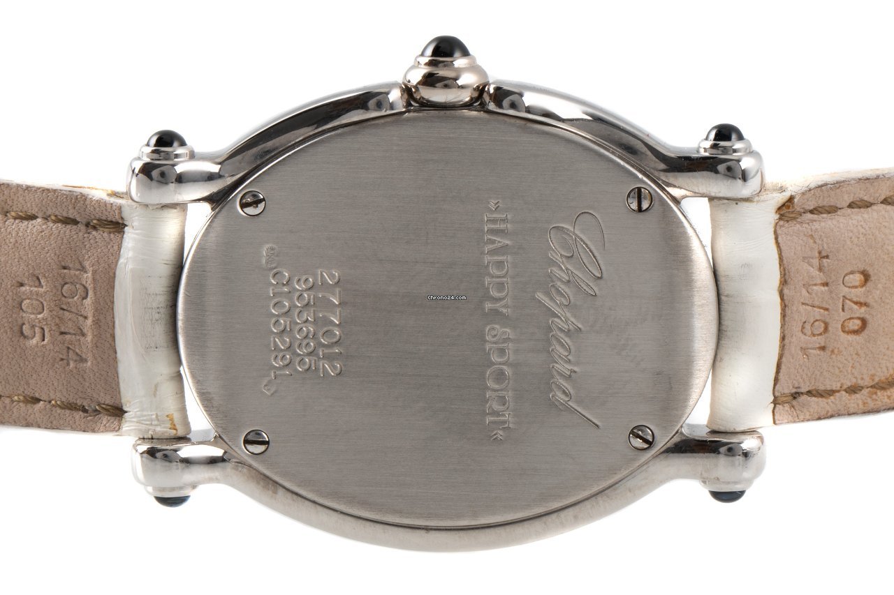 IMG_9081 Chopard Happy Sport Womens watch Quartz White gold 27 7012-23 Replica 8