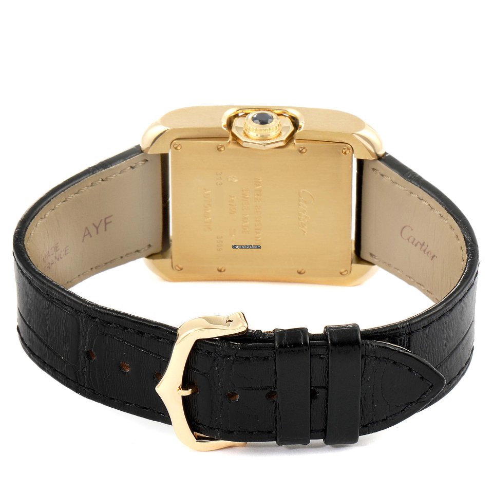 Cartier Tank Anglaise Womens watch Automatic Yellow gold W5310030 Replica 8
