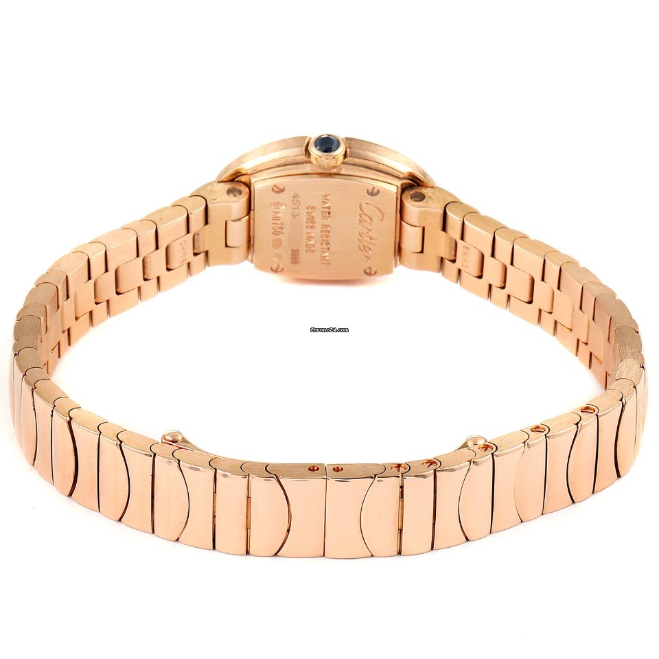 IMG_9081 Cartier Baignoire Womens watch Quartz Rose gold W8000015 Replica 8