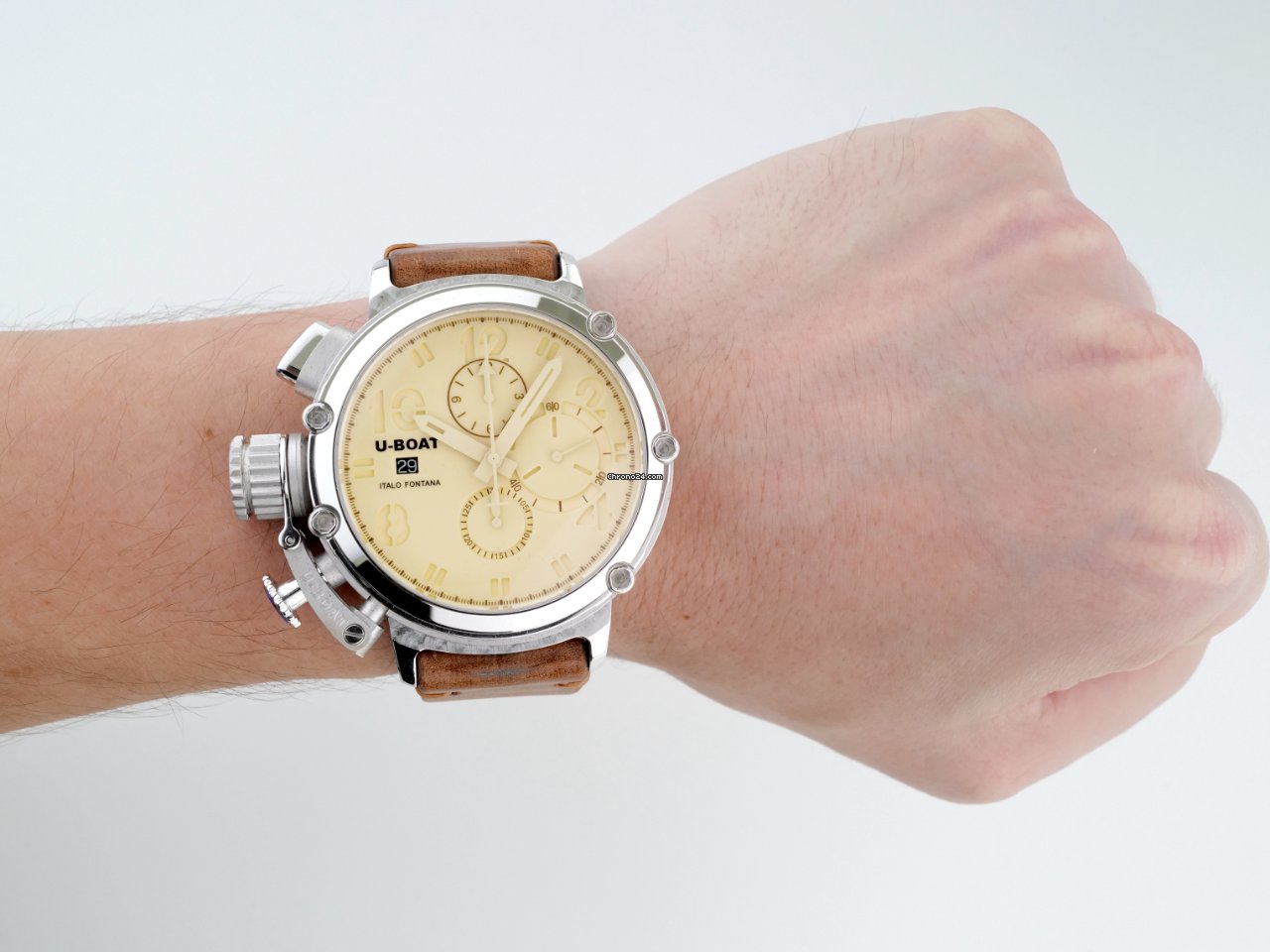 IMG_9081 U-Boat Chimera Mens watch Unisex Automatic Silver 7115 Replica 8