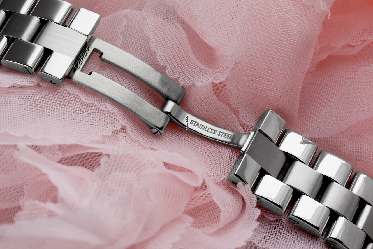 IMG_9081 Cartier Roadster Womens watch Quartz Steel W62016V3 Replica 8
