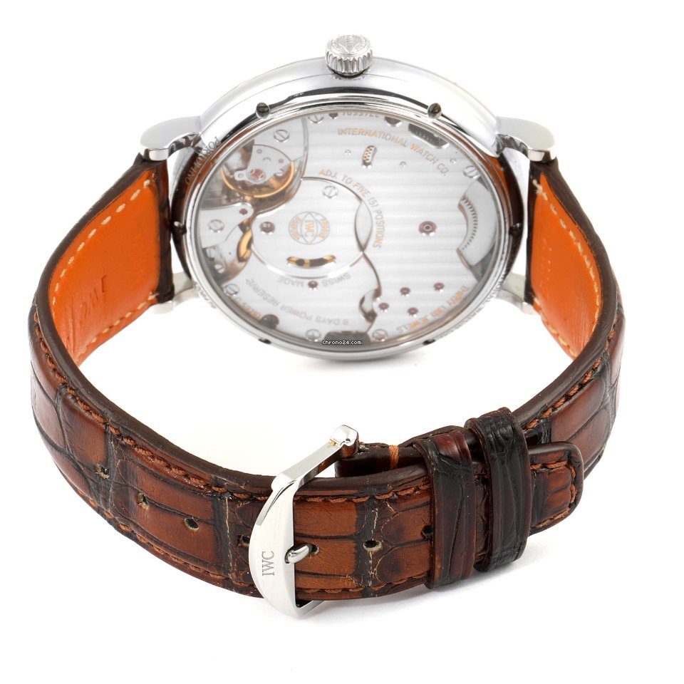 IWC Portofino Hand-Wound Mens watch Unisex Manual winding Steel IW510103 Replica 8