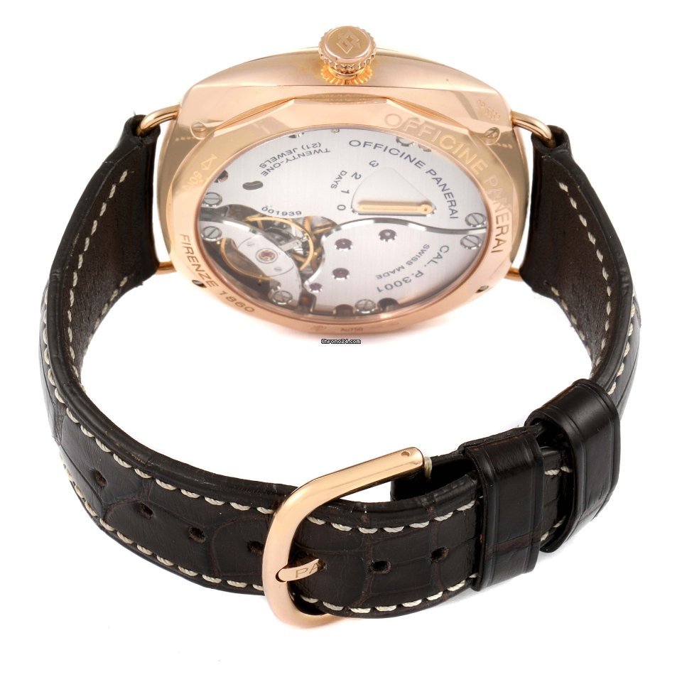 IMG_9081 Panerai Mens watch Unisex Manual winding Rose gold PAM00421 Replica 8