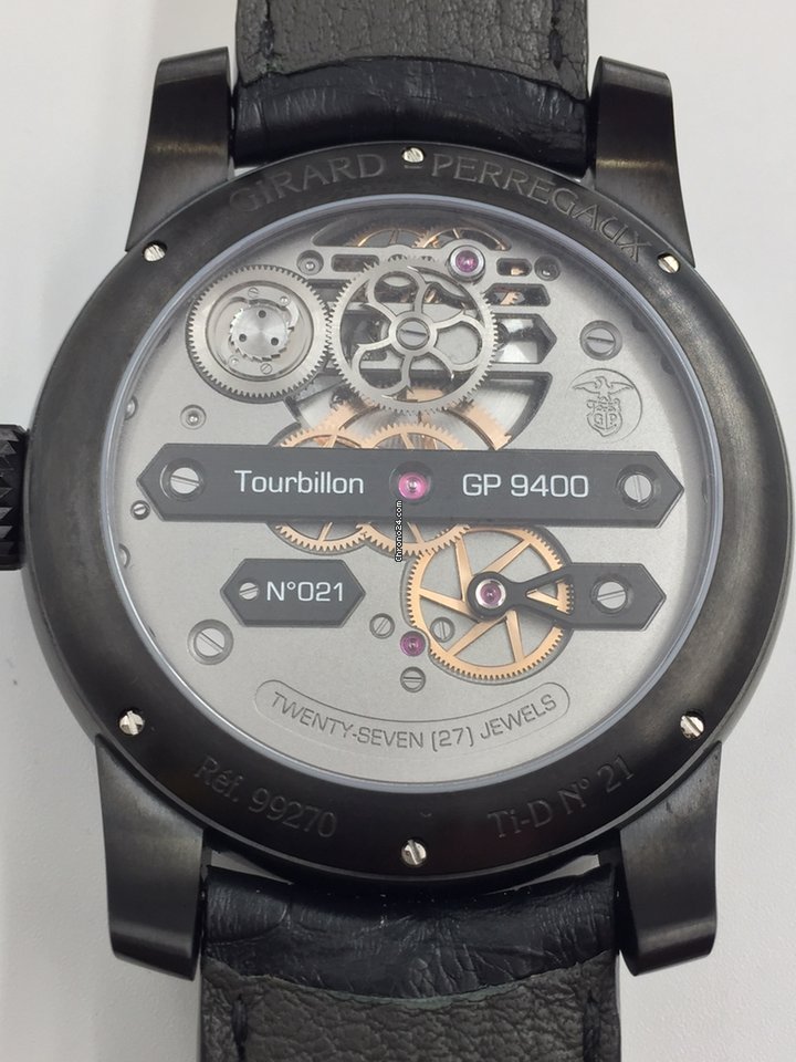 IMG_9081 Girard Perregaux Bridges Mens watch Unisex Automatic Titanium 99270-21-000-BA6A Replica 8