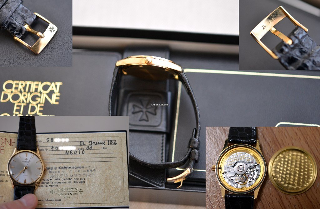 IMG_9081 Vacheron Constantin Patrimony Mens watch Unisex Automatic Yellow gold 46010 Replica 8