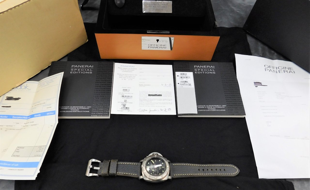 Panerai Special Editions Mens watch Unisex Automatic Titanium PAM 00364 Replica 8