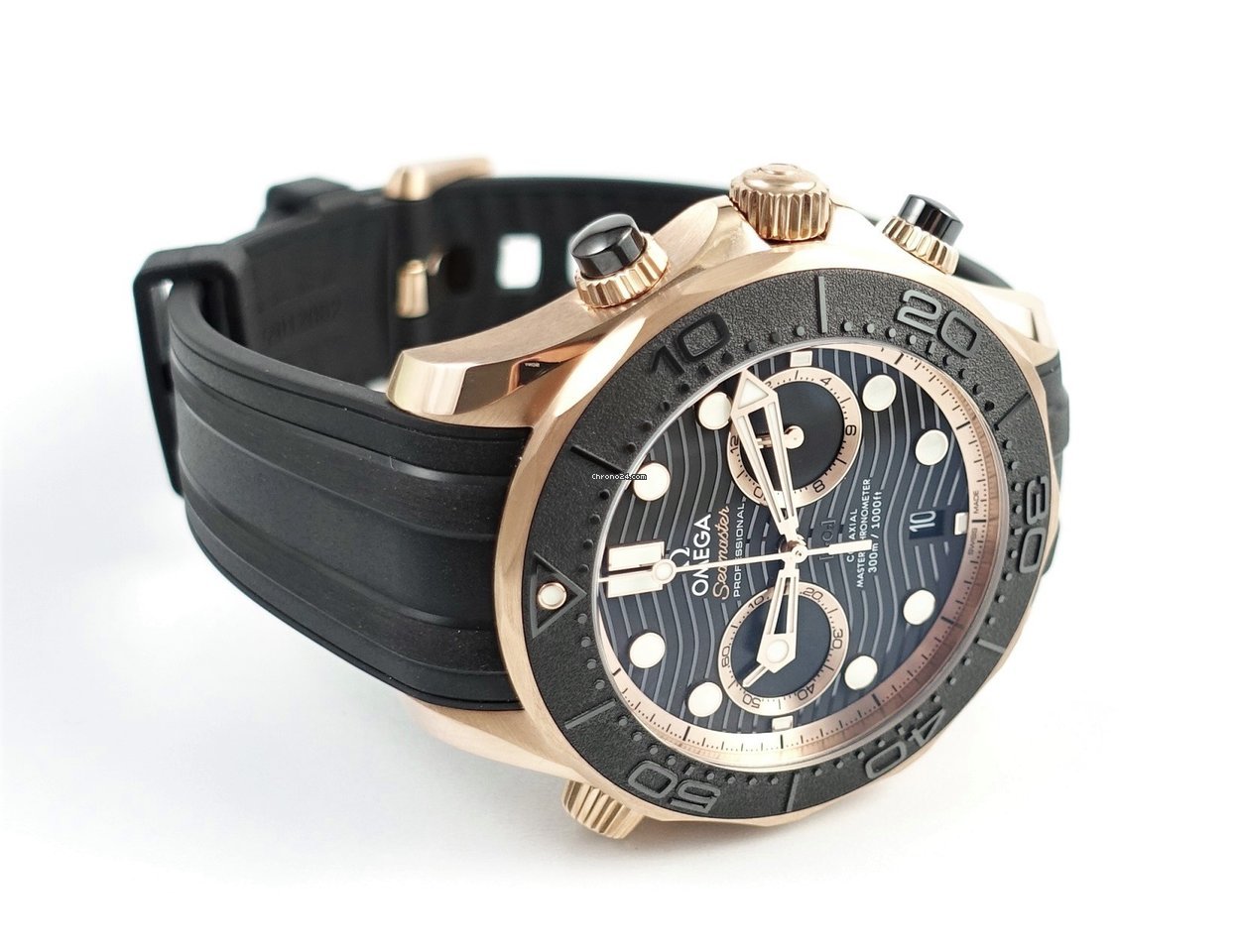 Omega Seamaster Diver 300 M Mens watch Unisex Automatic Rose gold 210.62.44.51.01.001 Replica 8